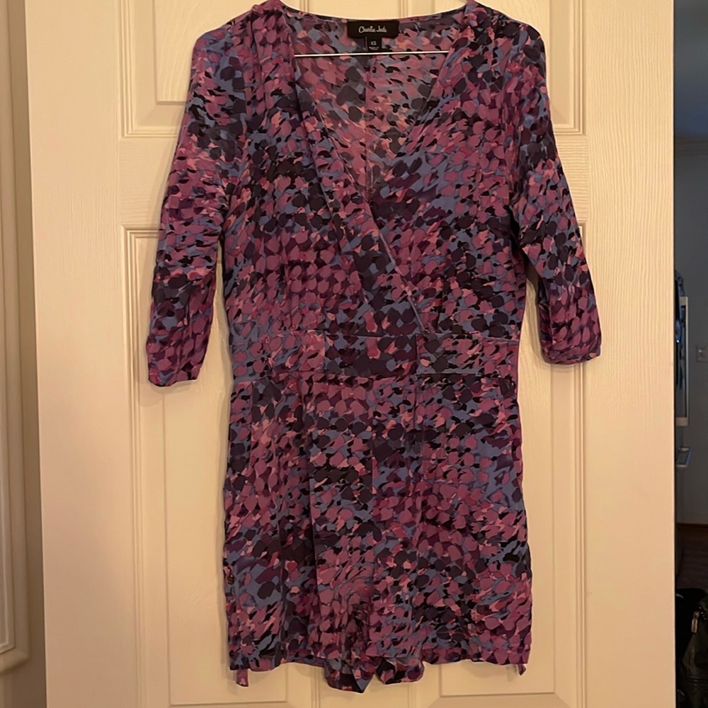Charlie Jade Watercolor Romper, Size Medium